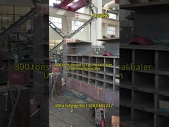 폐기물 철강 압축 밸러 기계 800 톤 전력 중량 폐기물 펀들 압축 기계